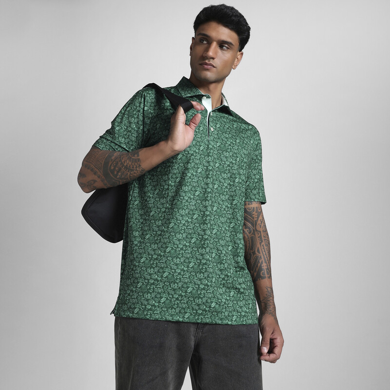

Men's PUMA MATTR Peach Stand Golf Polo