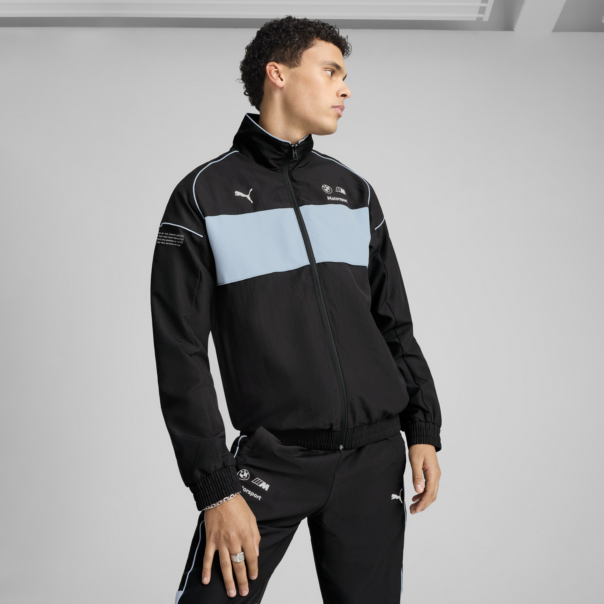 PUMA BMW M Motorsport Men's Speed Driver Series Jacket in Black, Size XL