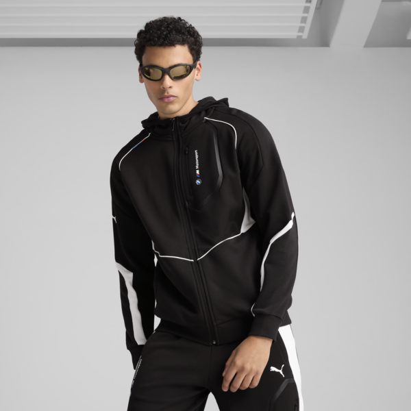 BMW M Motorsport Hooded Jacket Men, PUMA Black, large-MEX