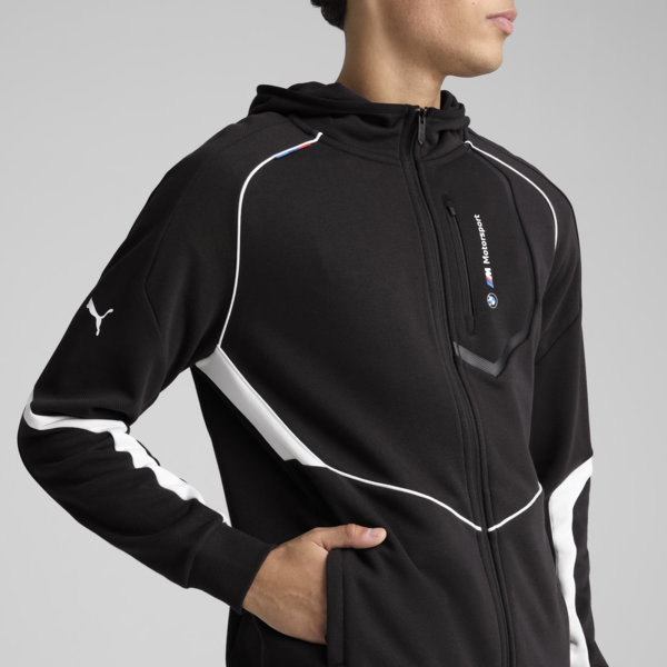 BMW M Motorsport Hooded Jacket Men, PUMA Black, large-MEX