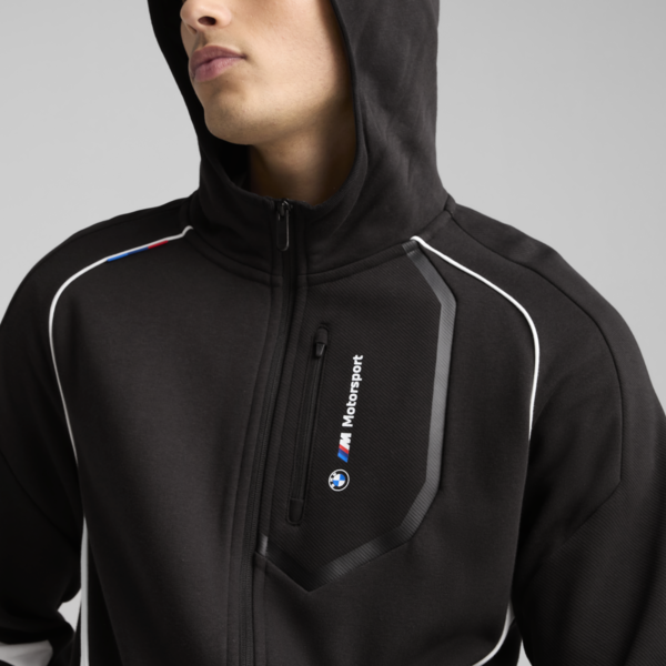 BMW M Motorsport Hooded Jacket Men, PUMA Black, large-MEX