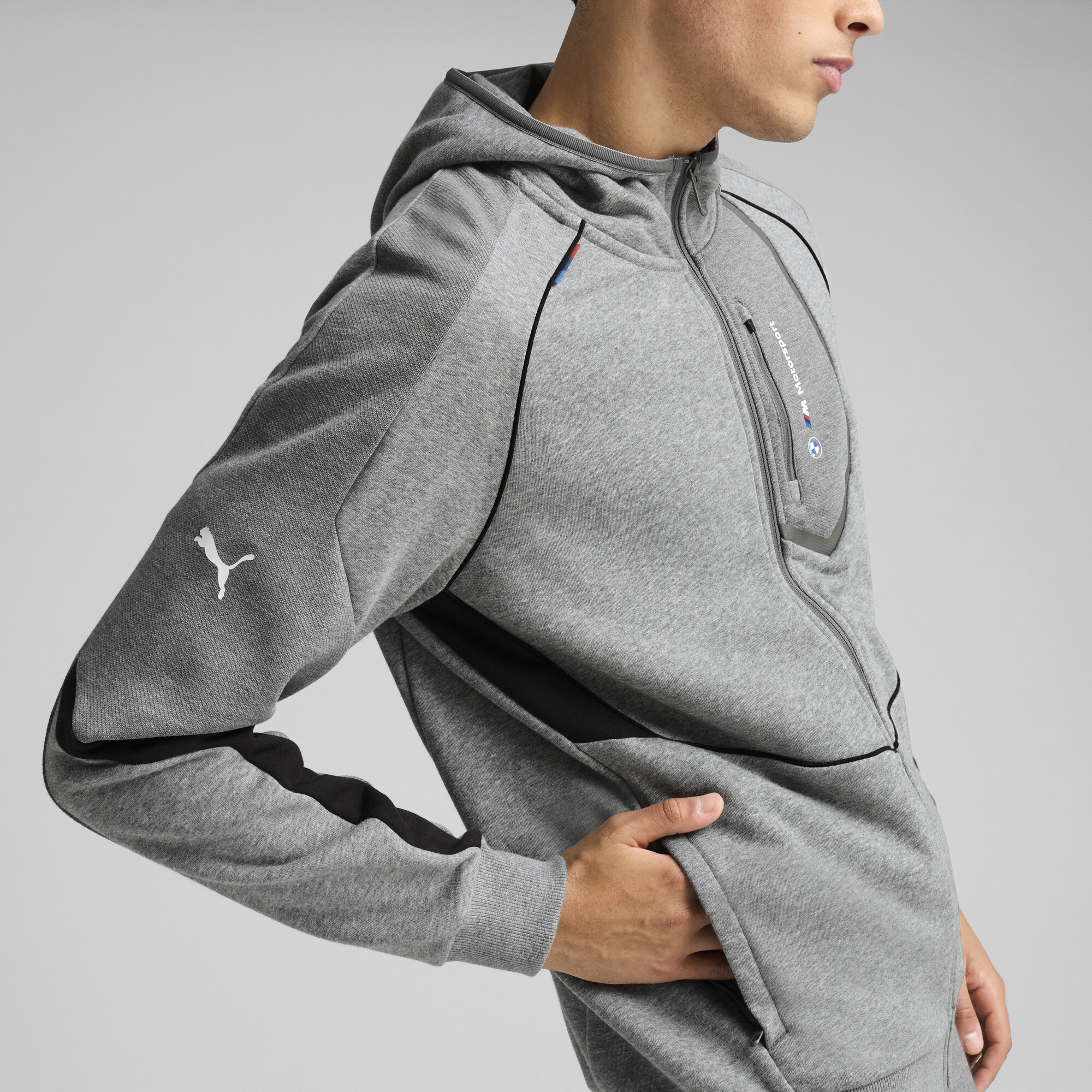 PUMA BMW M Motorsport Men's Hooded Jacket - Picture 21 of 21