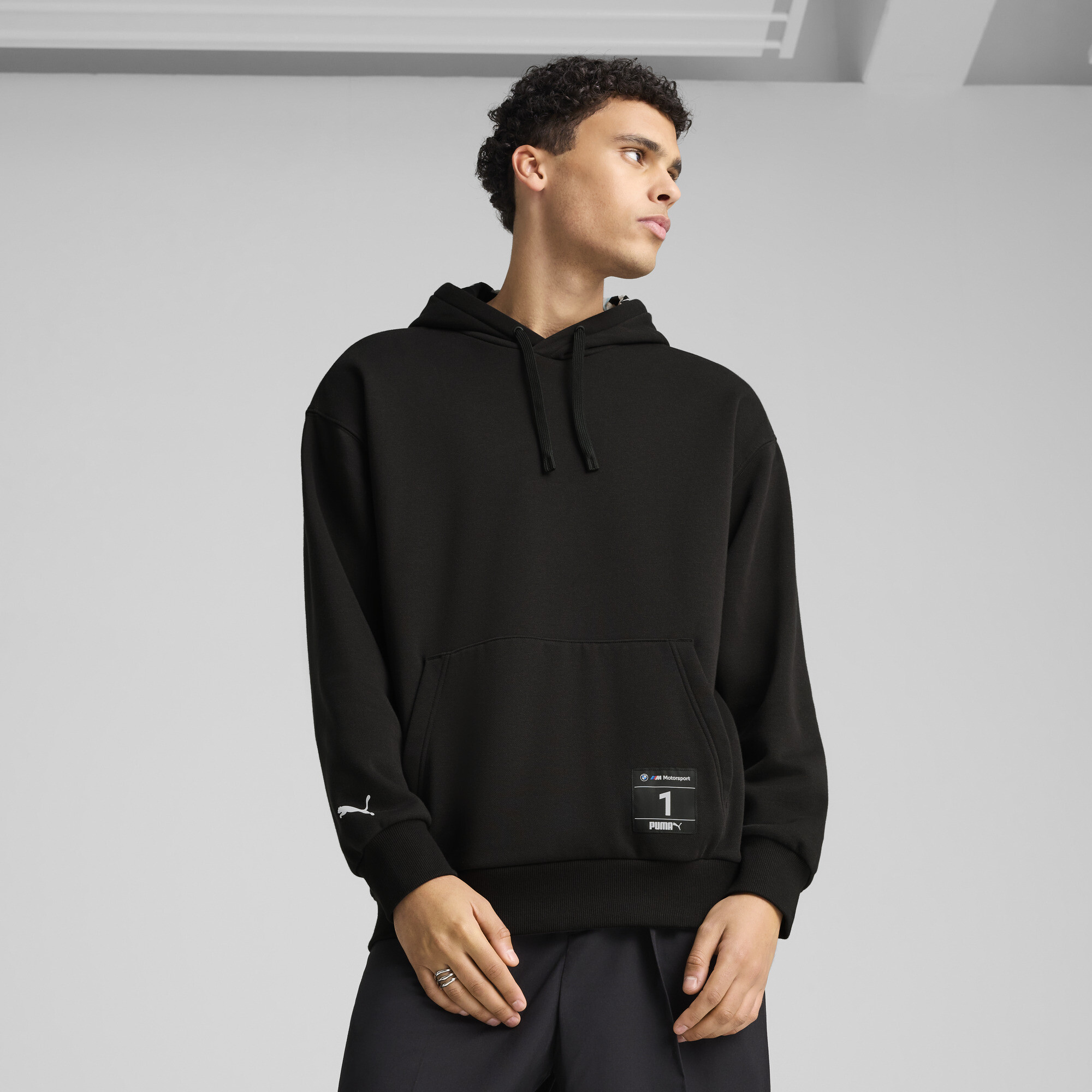 PUMA BMW M Motorsport Men's Graphic Hoodie in Black