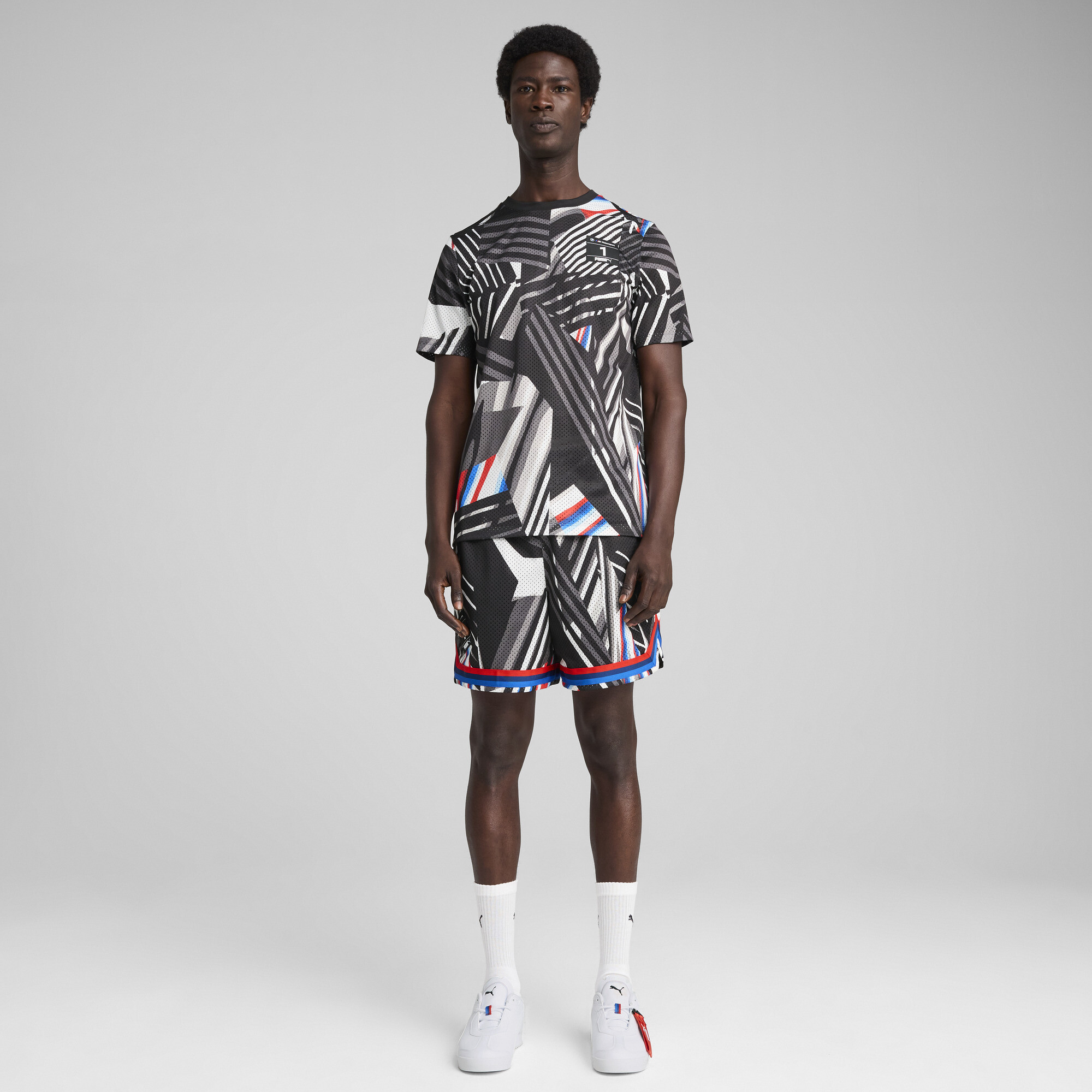 PUMA BMW M Motorsport All-over print short, Zwart