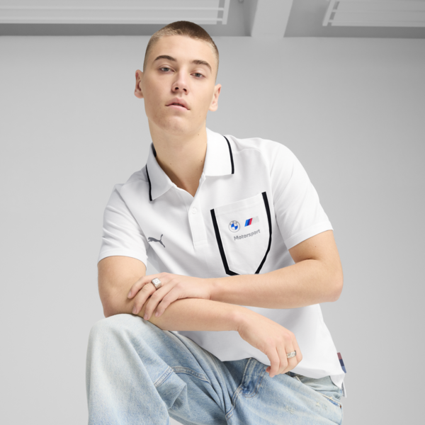 BMW M Motorsport Polo Men, PUMA White, large-ZAF