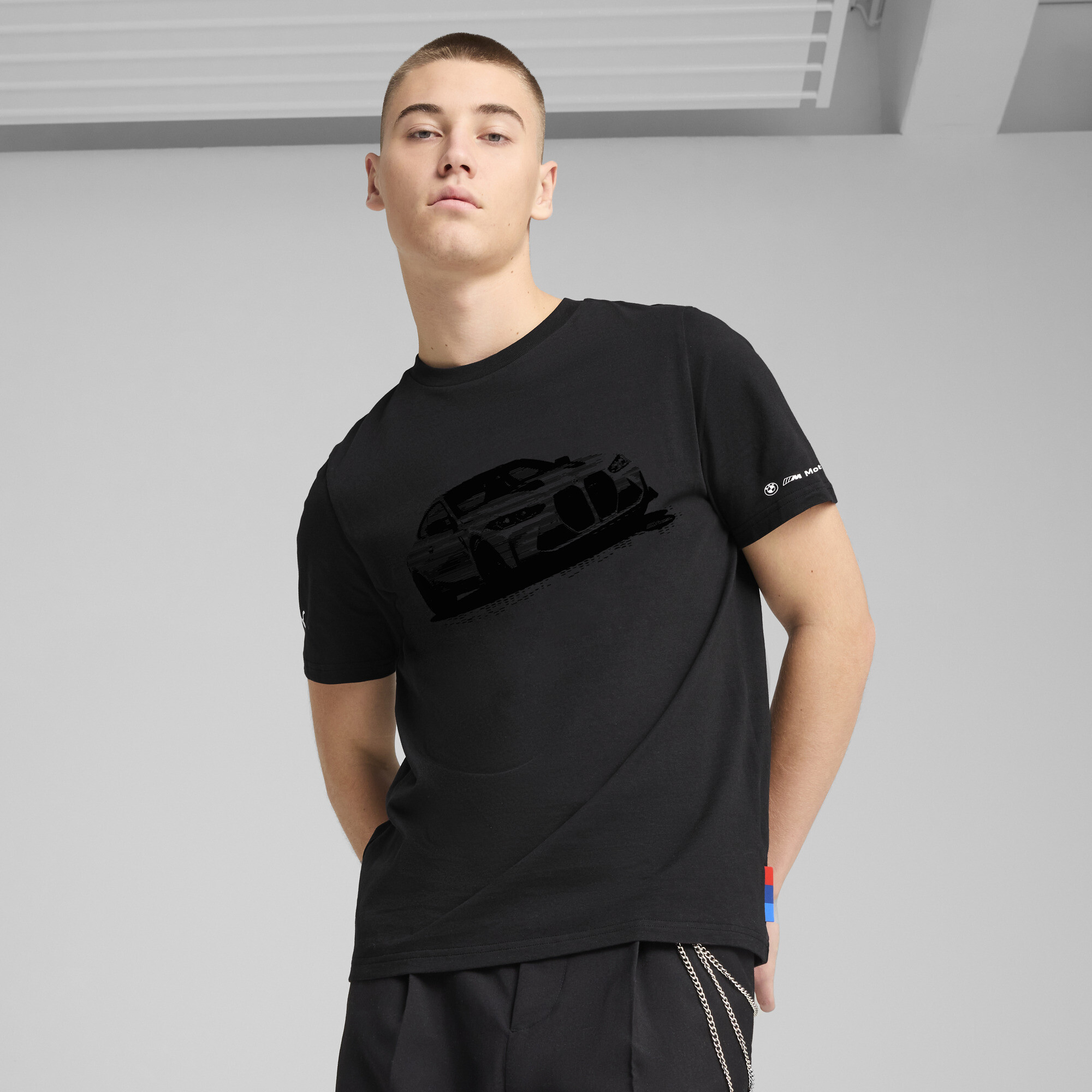 Puma BMW M Motorsport Essentials Graphic T-Shirt Herren | Black