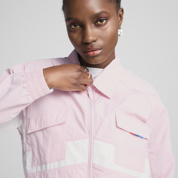 BMW M Motorsport Woven Jacket Women, Rose Mauve, large-ZAF