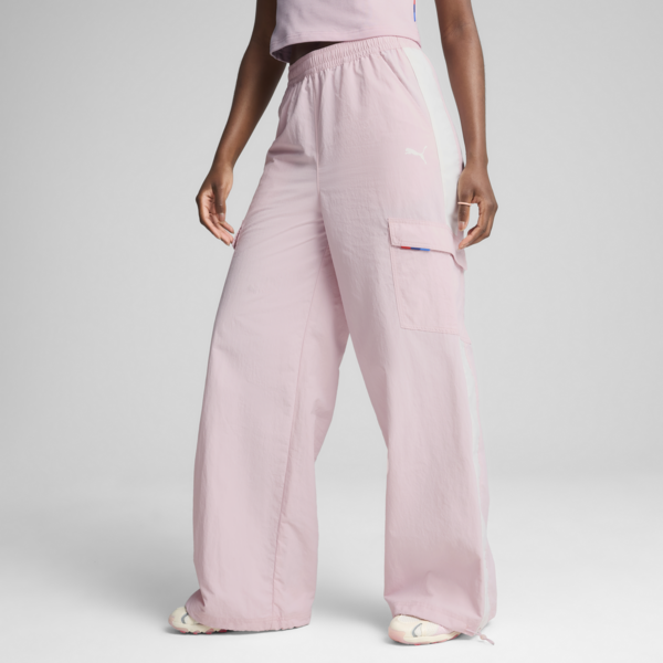 BMW M Motorsport Woven Cargo Pants Women, Rose Mauve, large-ZAF