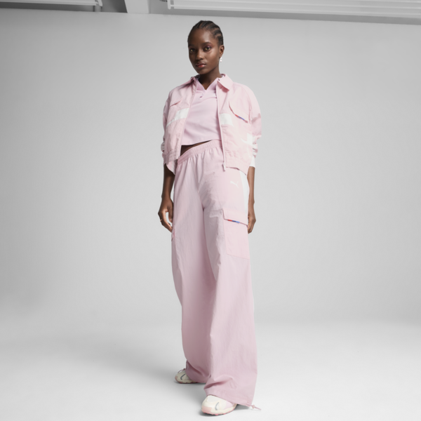 BMW M Motorsport Woven Cargo Pants Women, Rose Mauve, large-ZAF