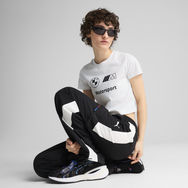 BMW M Motorsport Graphic Baby Tee Women, PUMA White, large-ZAF