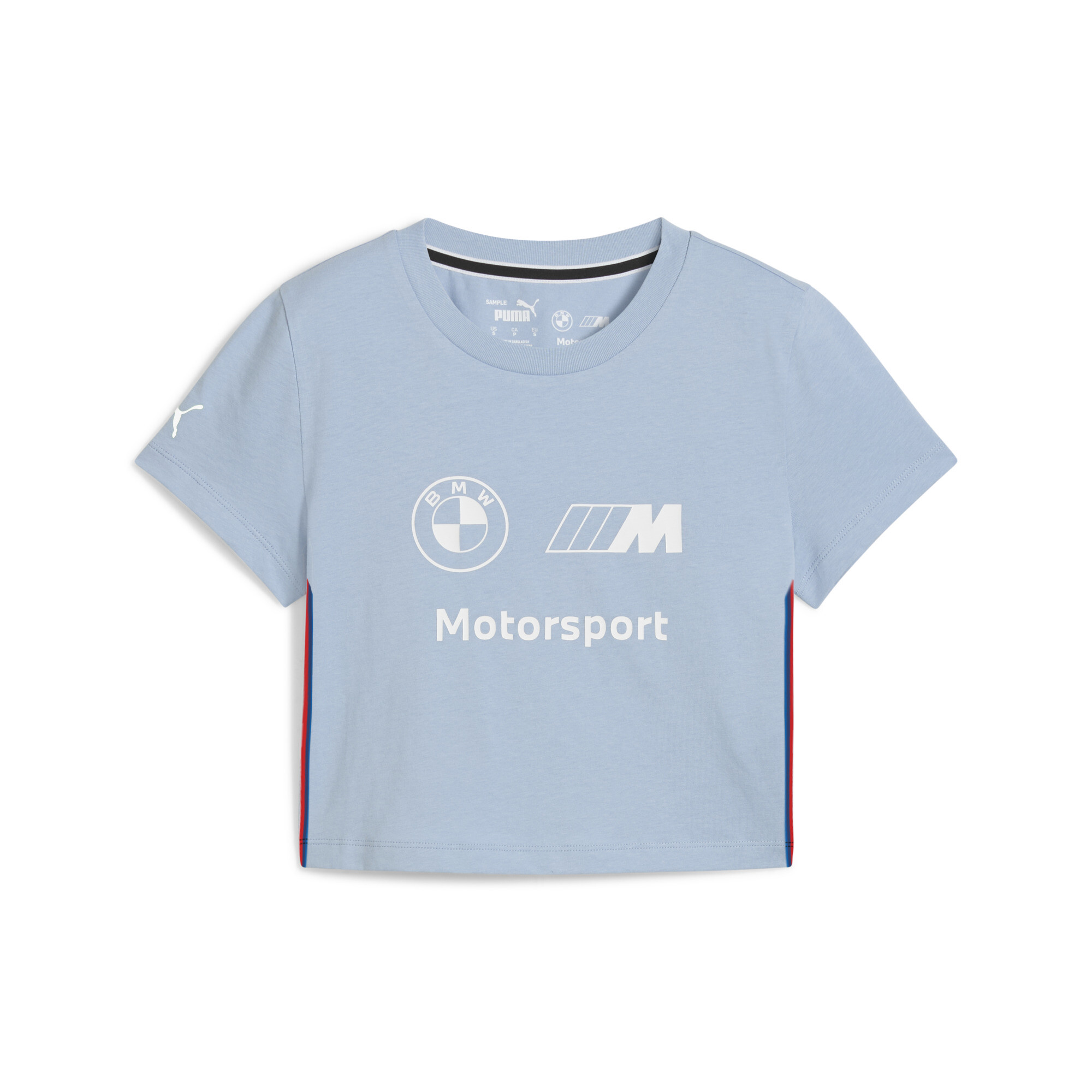 Puma Bmw M Motorsport Women's Graphic Baby T-shirt In Blue