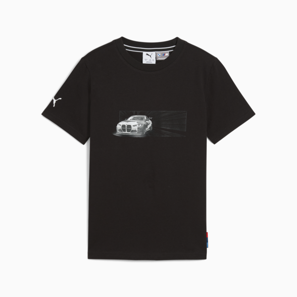 BMW Motorsport Car Graphic Tee Youth, PUMA Black, large-ZAF