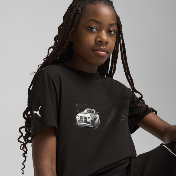 BMW Motorsport Car Graphic Tee Youth, PUMA Black, large-ZAF