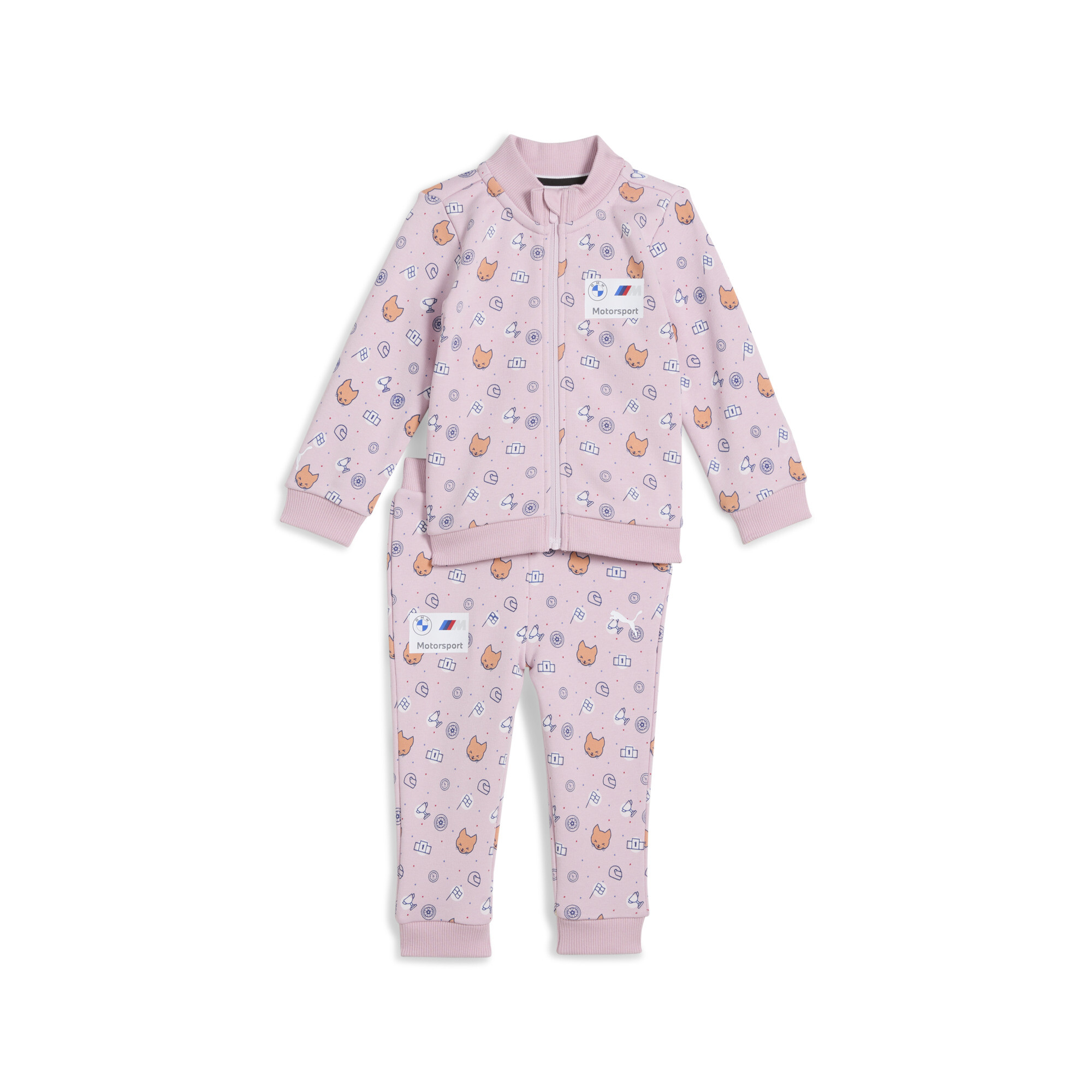 Puma BMW M Motorsport Langarm-Set mit Allover-Print Baby | Mit Plain | Rose Mauve/Aop | Größe: 12-18M