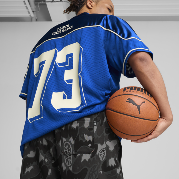 Dress Code Camo Basketball Sweatpants Men, PUMA Black-AOP, large-MEX