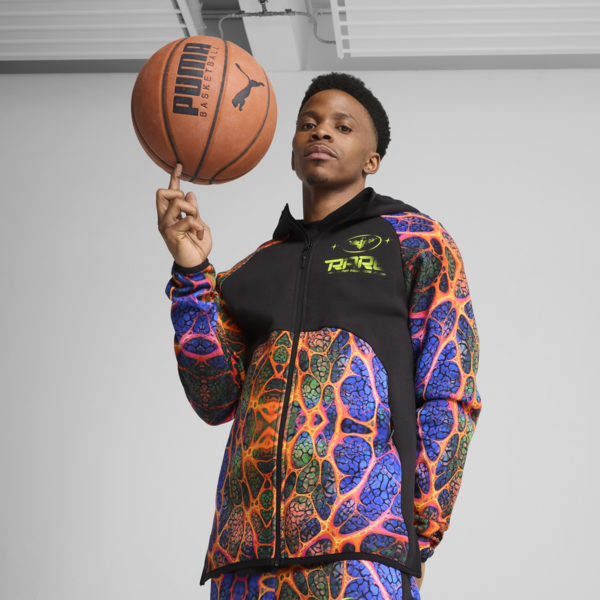 Melo Alien Skins Dime Basketball Jacket Men, PUMA Black-AOP, large-ZAF