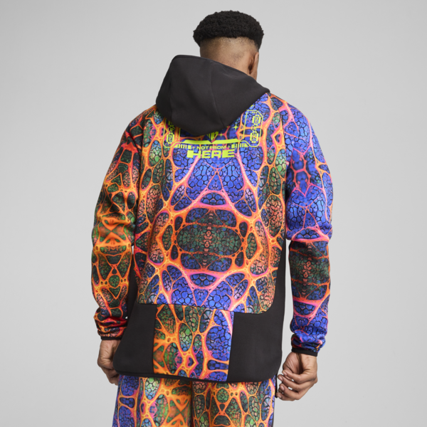 Chamarra de básquet Melo Alien Skins Dime para hombre, PUMA Black-AOP, large-MEX