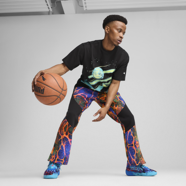 Melo Alien Skins Dime Basketball Pants Men, PUMA Black-AOP, large-ZAF