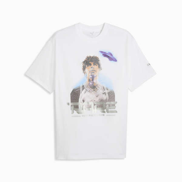 Melo Alien Skins Basketball Tee Men, PUMA White, large-ZAF
