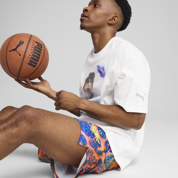 Melo Alien Skins Basketball Tee Men, PUMA White, large-ZAF