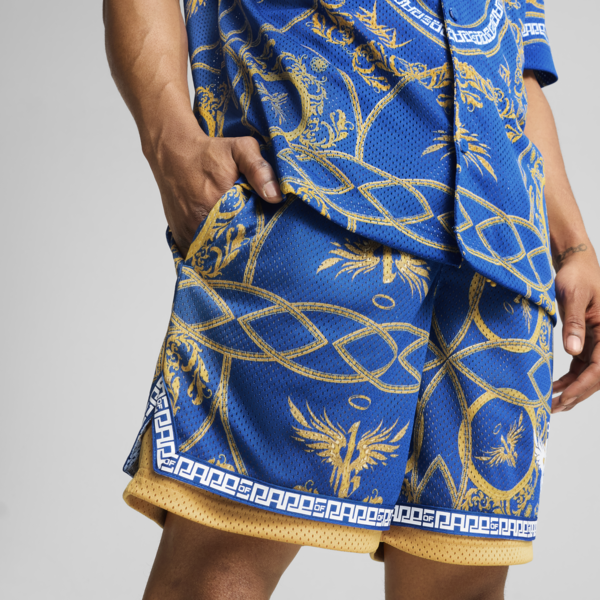 Shorts de básquet Golden para hombre, PUMA Team Royal-AOP, large-ARG