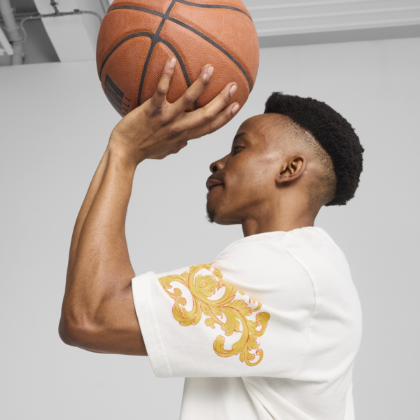 Remera de básquet Melo Golden I para hombre, PUMA White, large-ARG