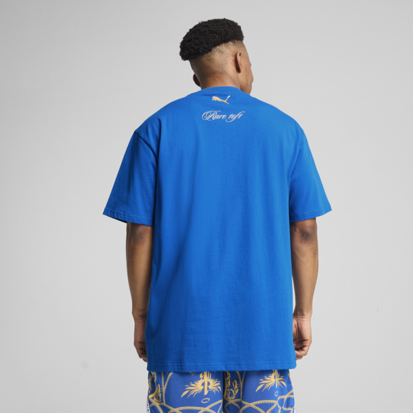Playera de básquet Melo dorada para hombre, PUMA Team Royal, large-MEX