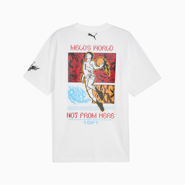 Playera de básquet Melo Phoenix II para hombre, PUMA White, large-MEX