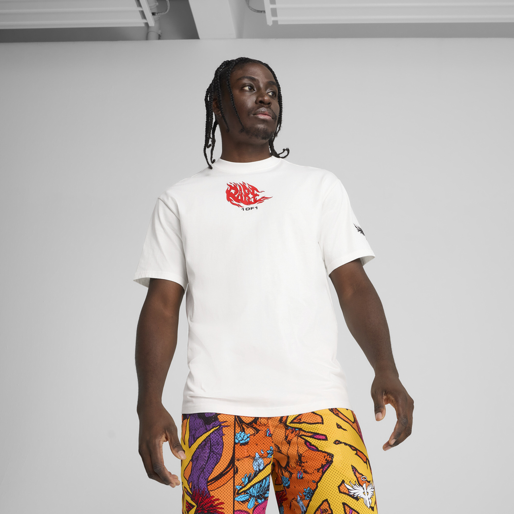 Thumbnail - Puma Melo Phoenix Basketballshirt Herren | Mit Plain | White | Größe: XS