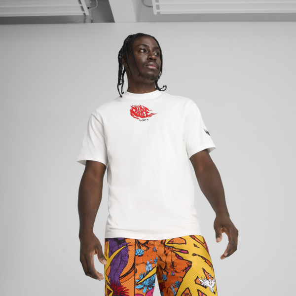 Playera de básquet Melo Phoenix II para hombre, PUMA White, large-MEX