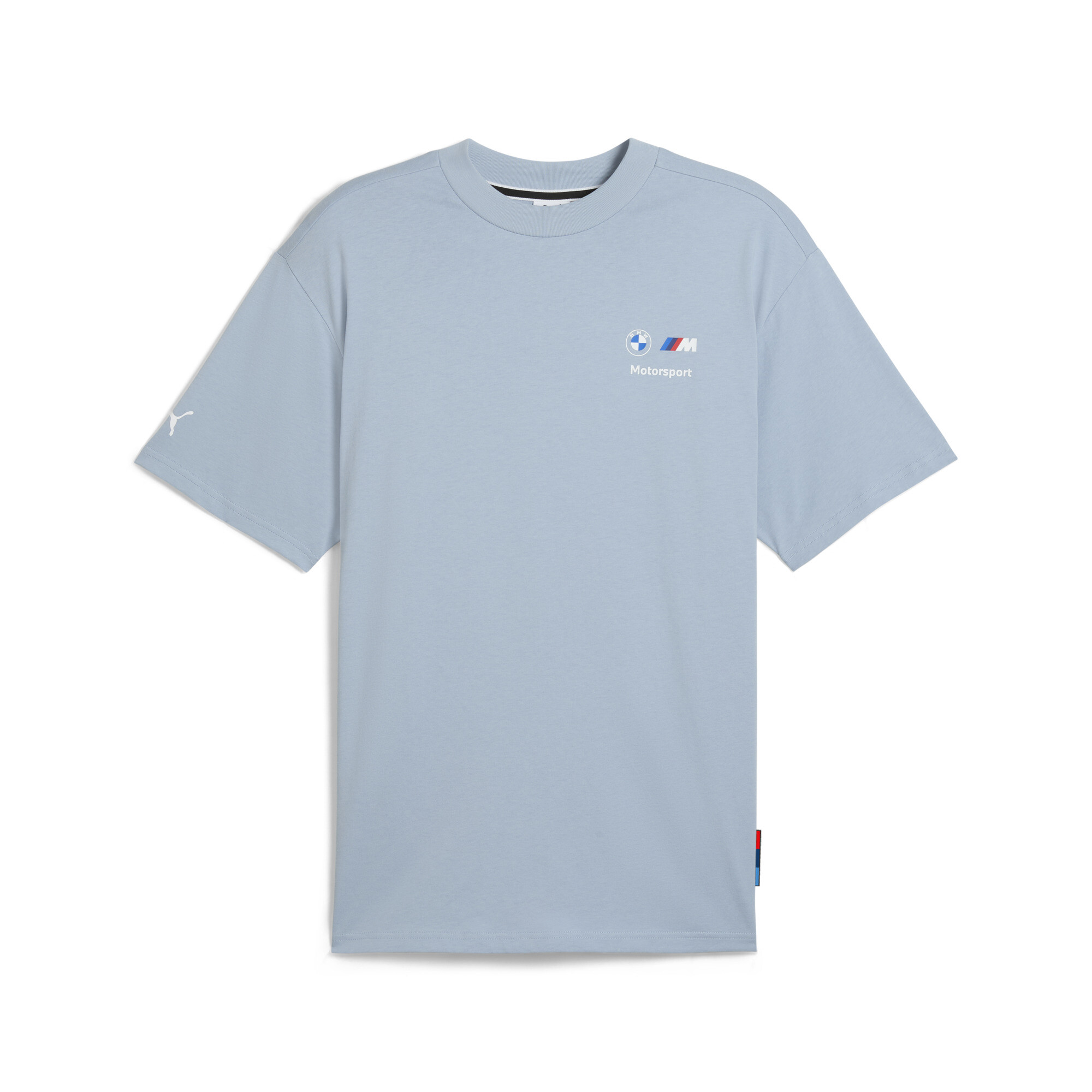 PUMA BMW M Motorsport Men's Stacked Logo T-Shirt in Blue, Size S