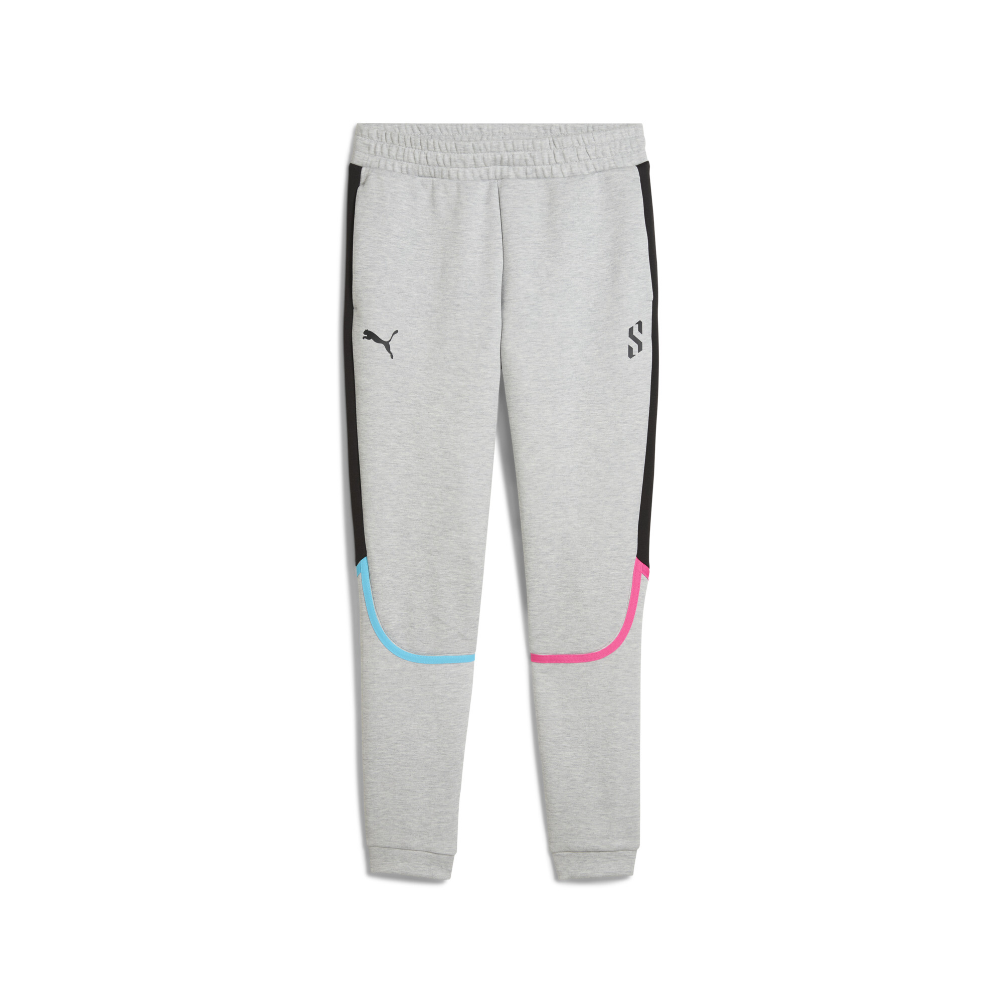 Puma Lab Evostripe Cross Hose Herren | Mit Plain | Light Gray Heather/Black | Größe: M