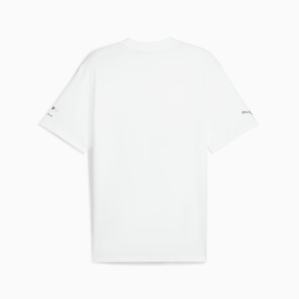 BMW M Motorsport Stacked Lux Logo Tee 2 Men, PUMA White, large-ZAF