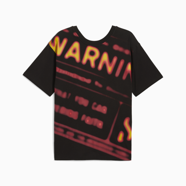 Scoot Caution Boxy Basketball Tee Men, PUMA Black, large-ZAF