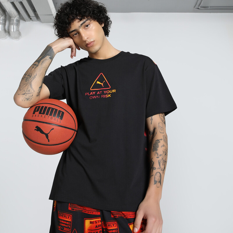 

Men's PUMA Scoot Caution Boxy Basketball Tee