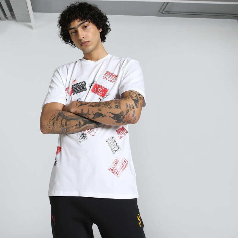 

Men's PUMA Scoot Caution Graphic Basketball Tee