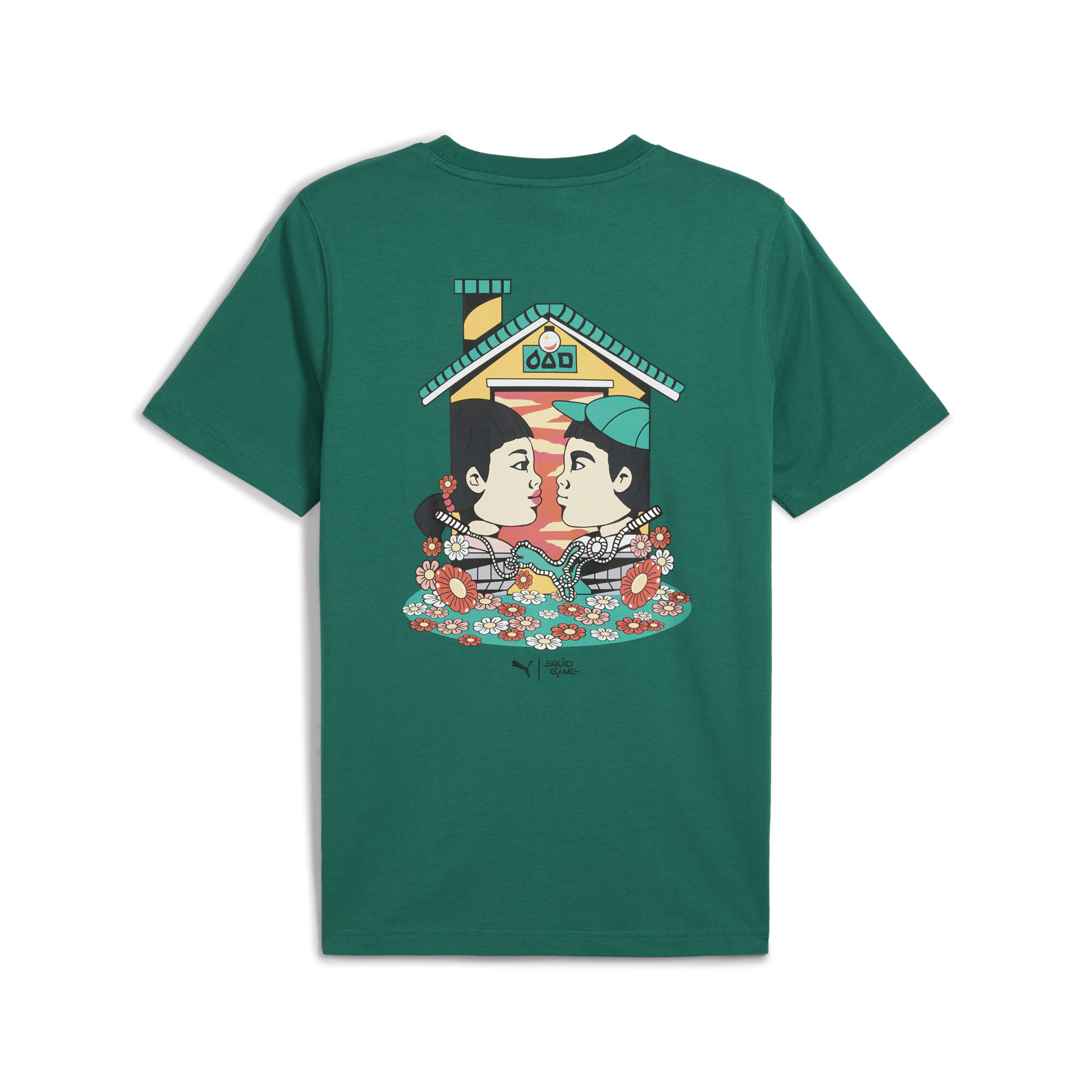 PUMA x SQUID GAME T-shirt voor Heren, Groen, Maat S thumbnail 2