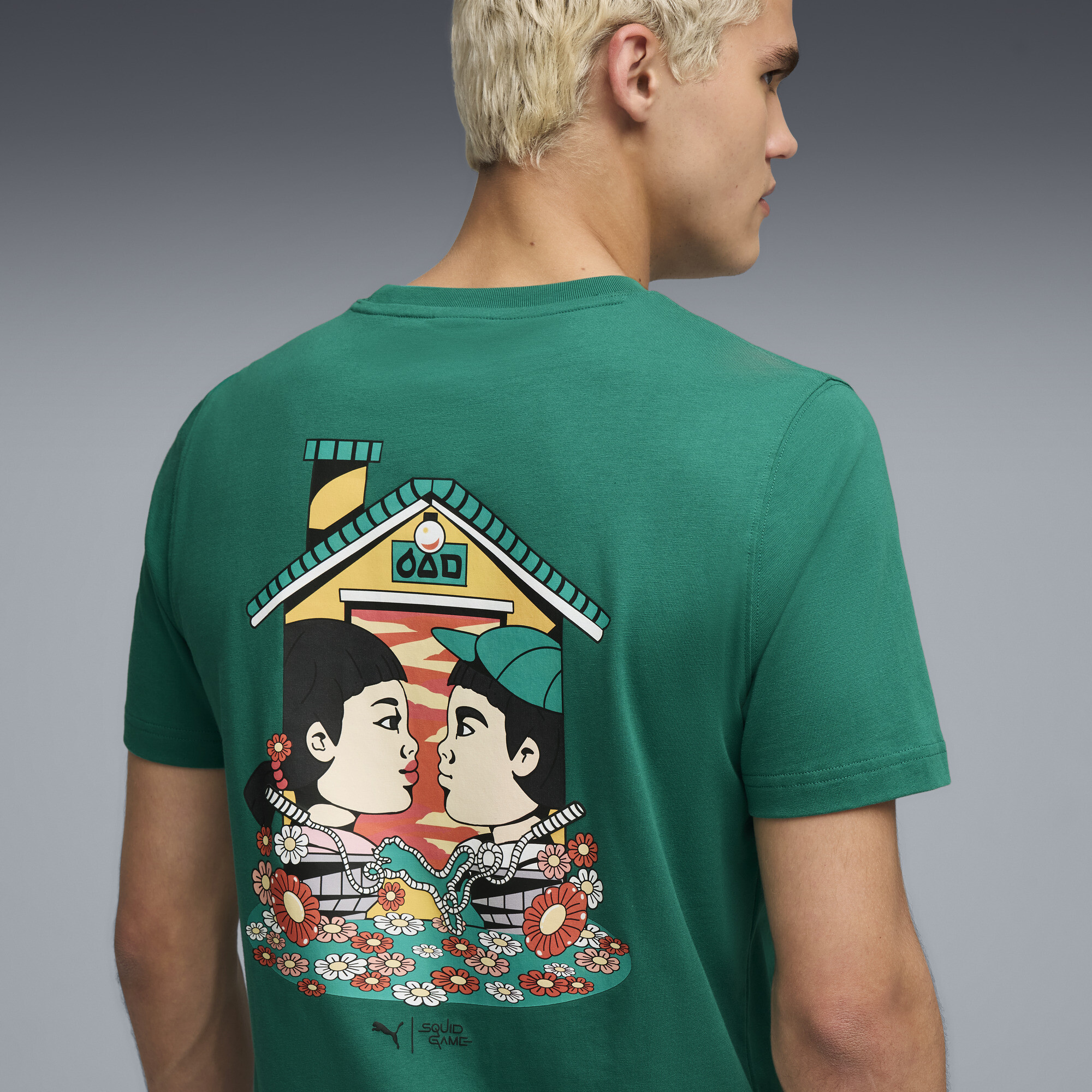 PUMA x SQUID GAME T-shirt voor Heren, Groen, Maat S thumbnail 7