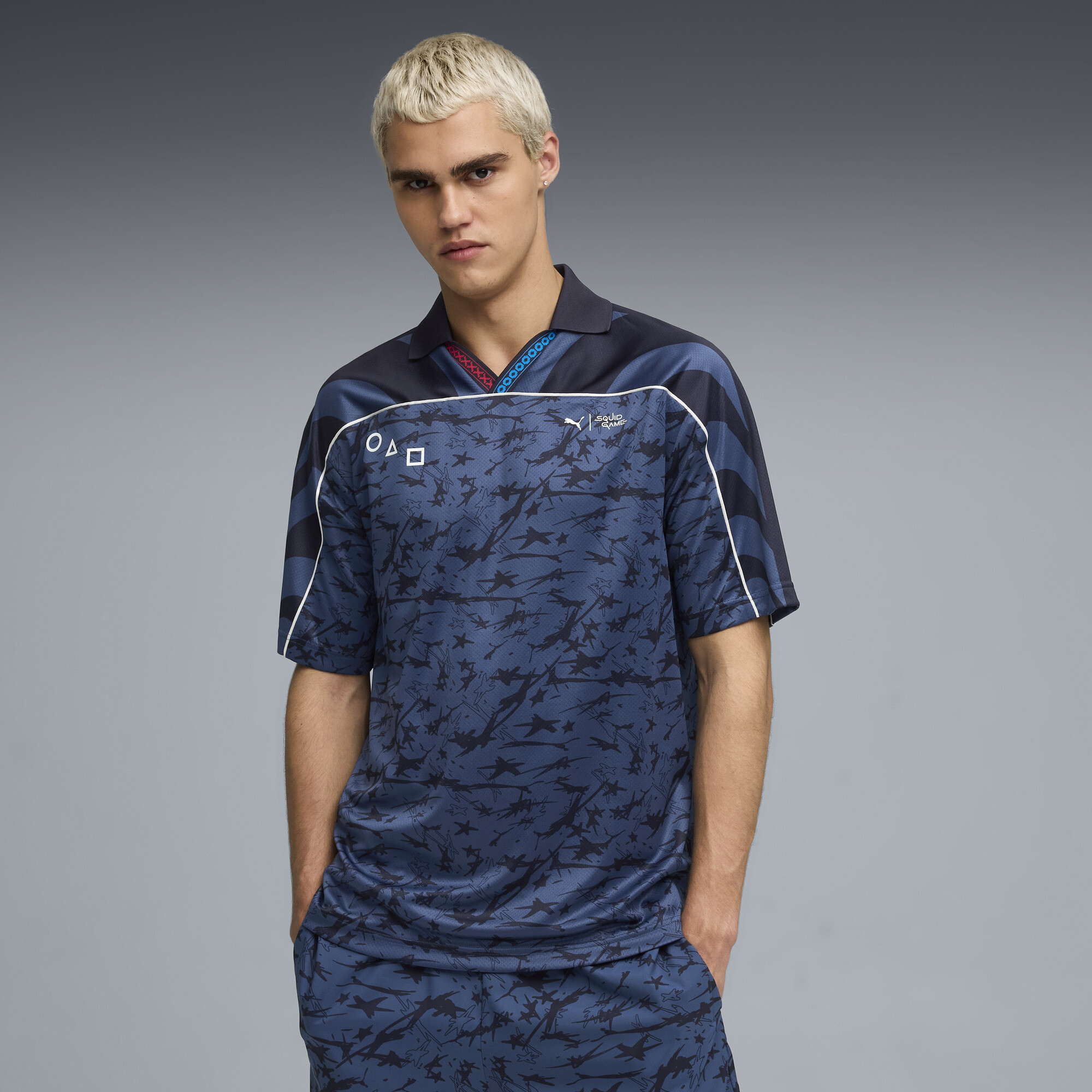 Puma X Squid Game Aop Jersey Men In Blue
