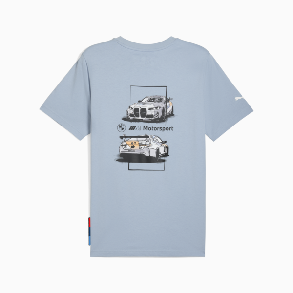 BMW M Motorsport Car Graphic Tee 2 Men, Blue Wash, large-ZAF
