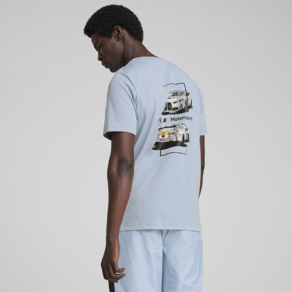 BMW M Motorsport Car Graphic Tee 2 Men, Blue Wash, large-ZAF