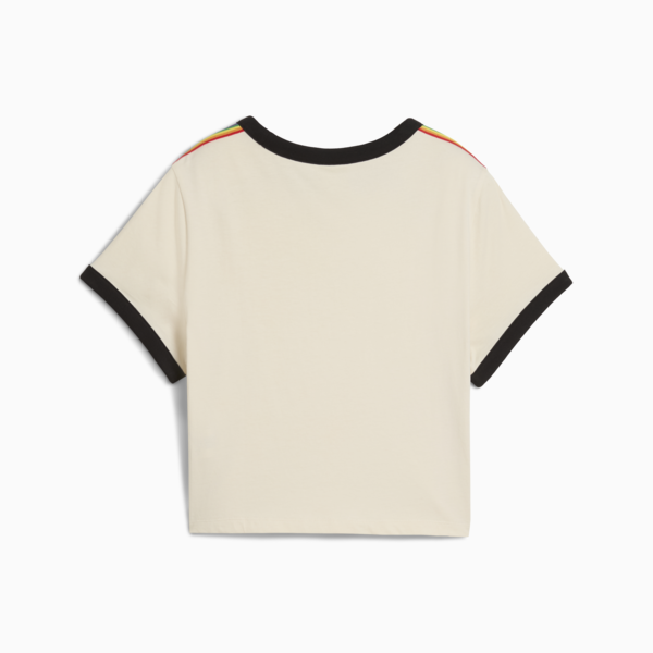 Playera corta Equal Love Confederation para mujer, Alpine Snow, large-MEX