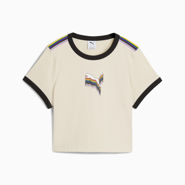 Playera corta Equal Love Confederation para mujer, Alpine Snow, large-MEX