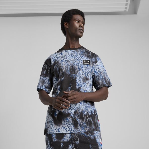 Playera estampada BMW M Motorsport Colour Splash para hombre, PUMA Black, large-MEX