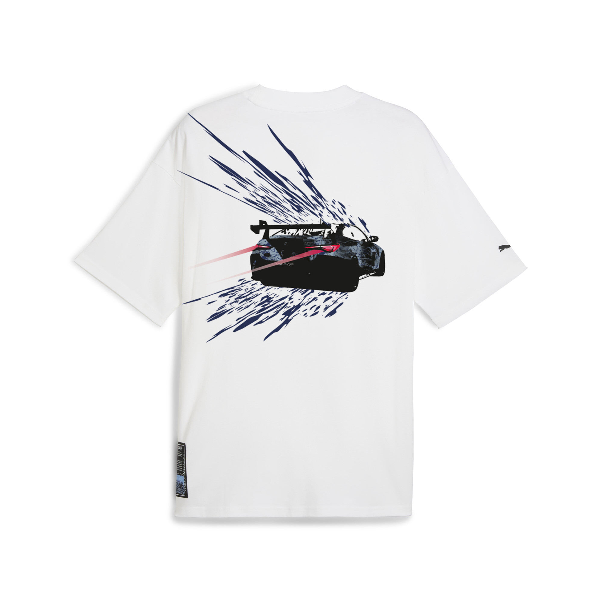 BMW M Motorsport Color Splash T-shirt voor Heren, Wit, Maat L | PUMA
