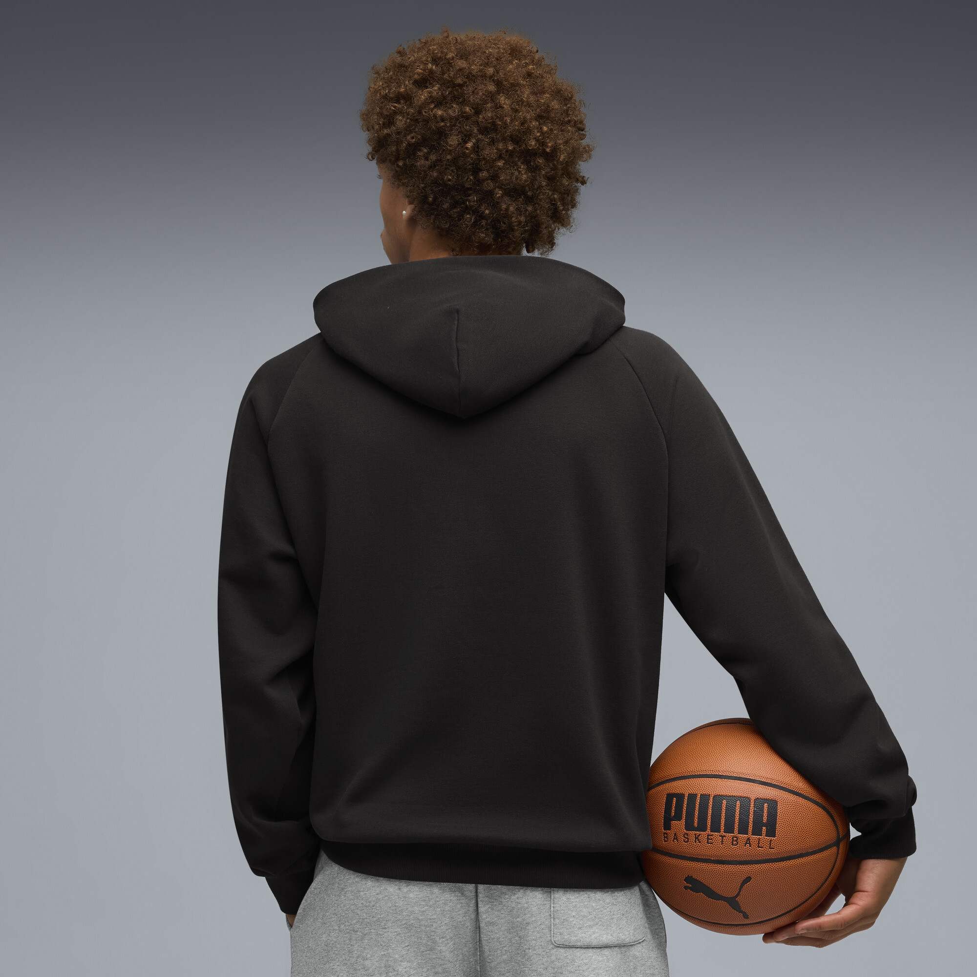 PUMA Melo Alwayz On 1 basketbalhoodie voor Heren, Zwart/Zilver, Maat L thumbnail 5