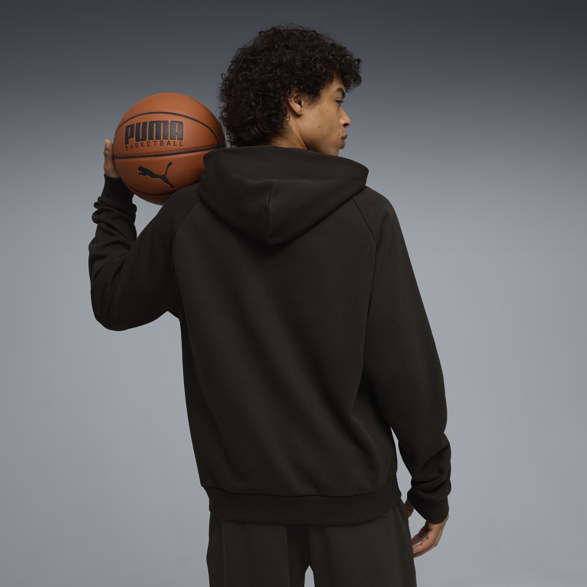 PUMA Melo Alwayz On 1 basketbalhoodie voor Heren, Zwart/Rood, Maat XXL thumbnail 5