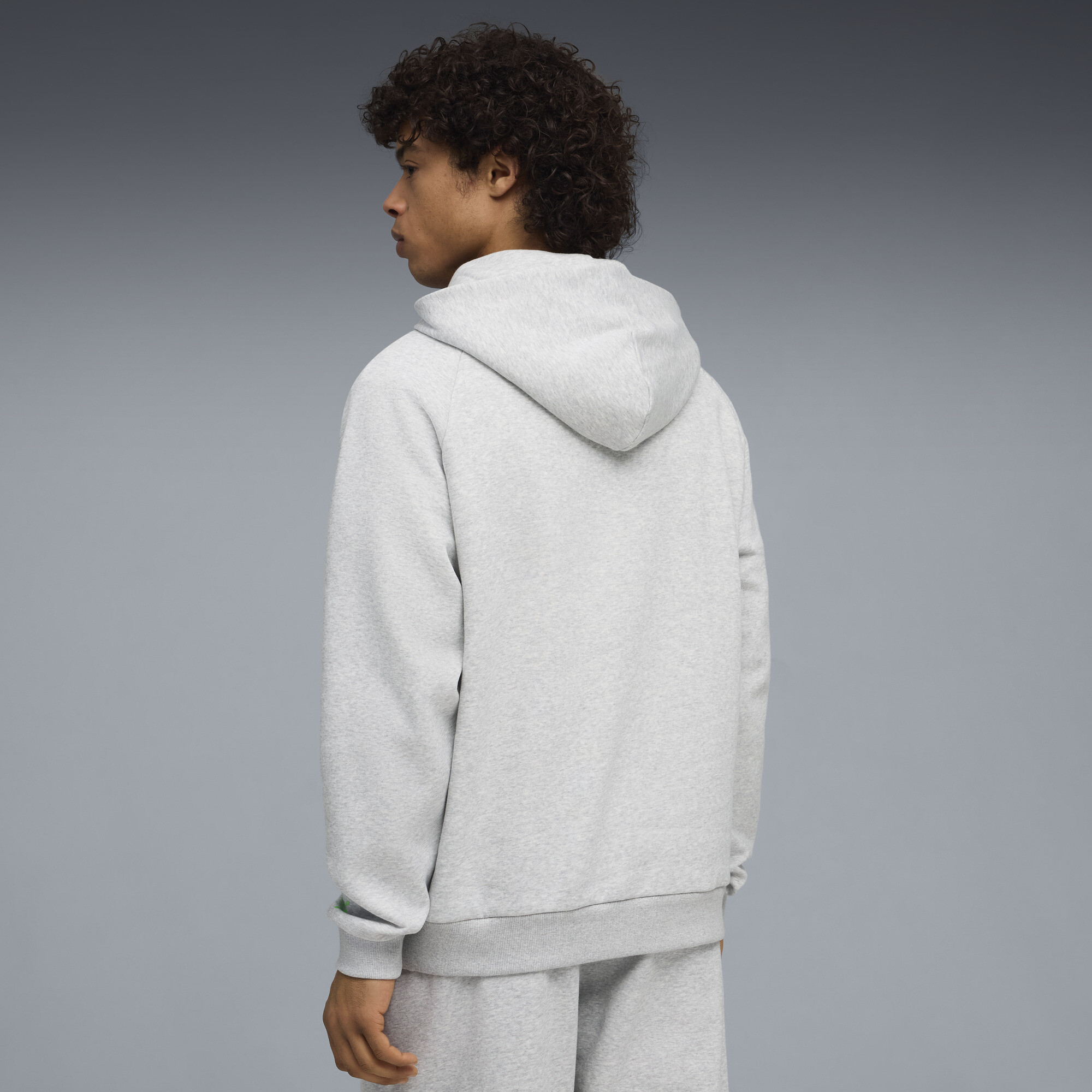 PUMA Melo Alwayz On 1 basketbalhoodie voor Heren, Grijs/Zilver, Maat S thumbnail 4