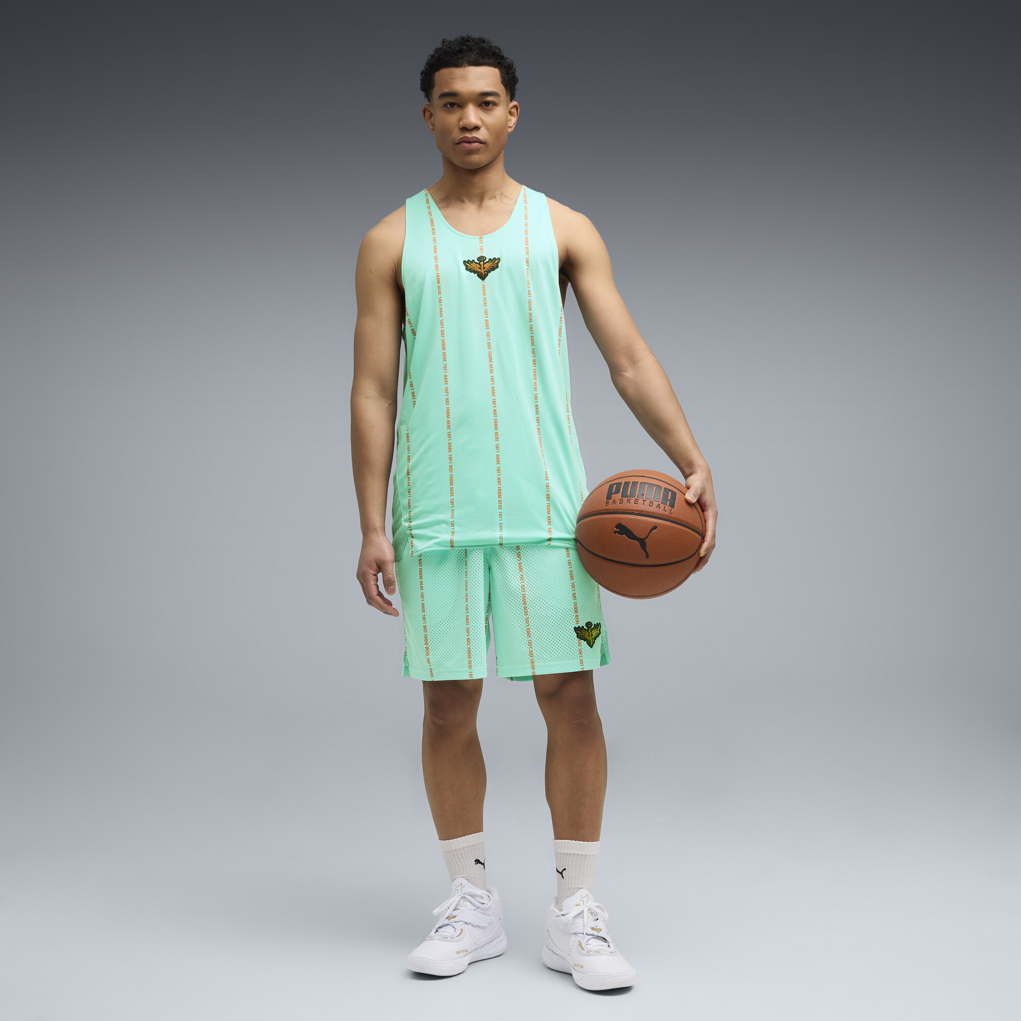 PUMA Melo Alwayz On 1 basketbalshirt voor Heren, Zilver, Maat XS thumbnail 2