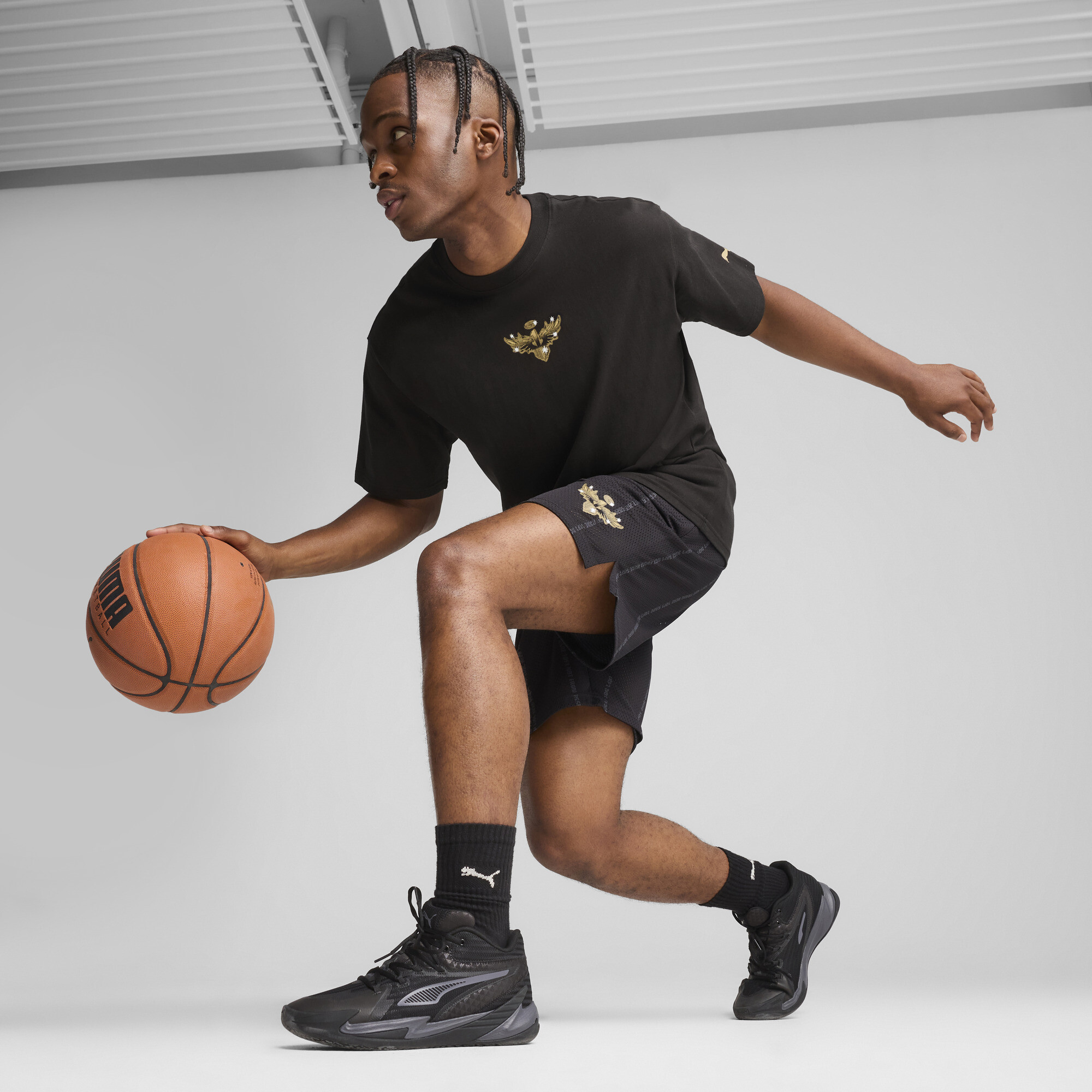 PUMA Melo Alwayz Op 1 basketbalshirt voor Heren, Zwart, Maat XXL thumbnail 4